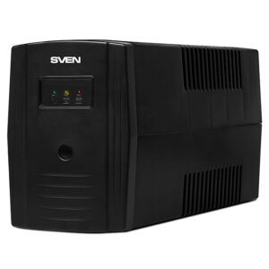 SVEN Pro 800, Line-interactive UPS with AVR, 800VA /480W, 2x Schuko outlets, 1x9AH, AVR: 165-275V, Cold start function, Black
