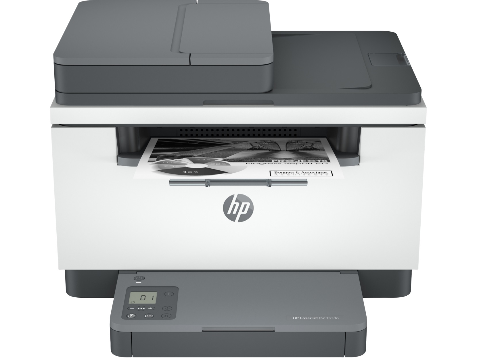 MFD HP LaserJet M236sdw, White, A4, 29/18 ppm/ipm, ADF40p, 64MB, up to 20000 monthly, 500 MHz, 600dpi, Duplex, 150 sheet input/ 100 output, Hi-Speed USB 2.0, Ethernet 10/100Base-TX, Wireless 802.11b/g/n, Bluetooth,136A/X Cart. W1360A/X (1150/2600p) — изображение 3