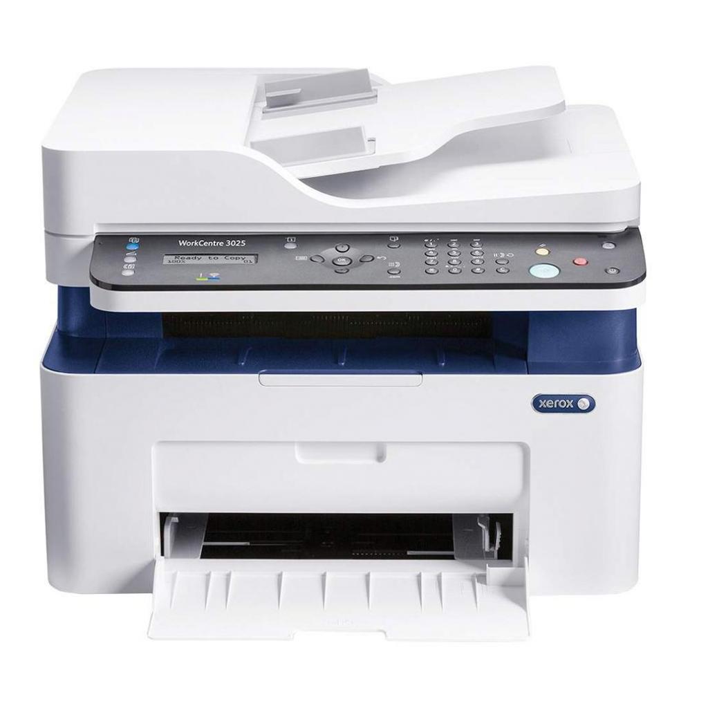 МФУ ЛазерныйXerox WorkCentre 3025/ A4/ DADF/ WiFi/ Net/ Fax/ White