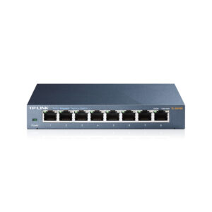 TP-LINK TL-SG108 8-port Gigabit Switch, 8 10/100/1000M RJ45 ports, steel case, QoS, IGMP Snooping