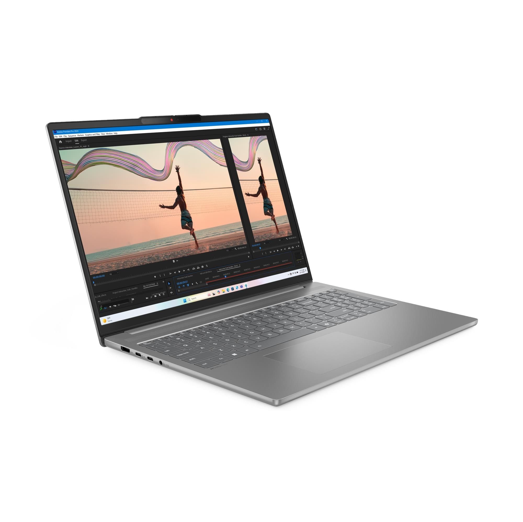 Ноутбук 16” Lenovo IdeaPad Slim 5 16AHP10/ 2.8K OLED/ AMD Ryzen 5 8645HS/ 16GB / 512GB SSD / Luna Grey — изображение 4