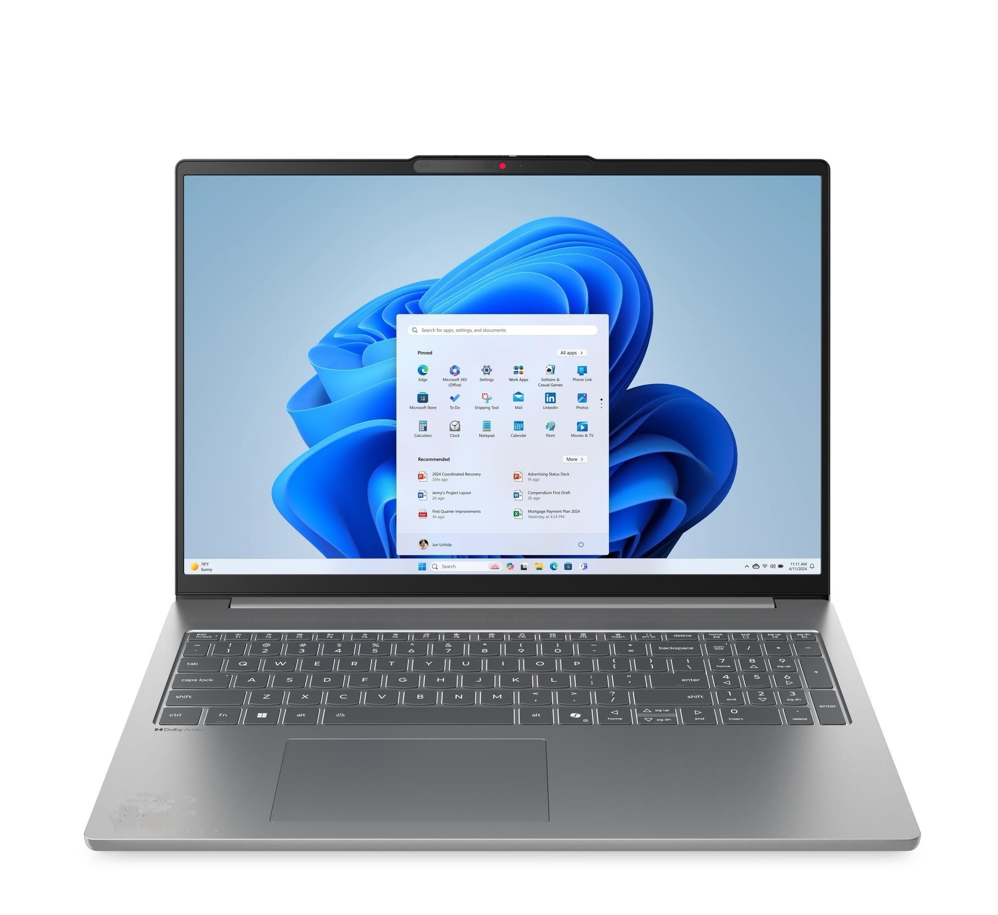 Ноутбук 16” Lenovo IdeaPad Slim 5 16AKP10/ 2.8K OLED/ AMD Ryzen AI 5 340/ 16GB / 1TB SSD / Luna Grey