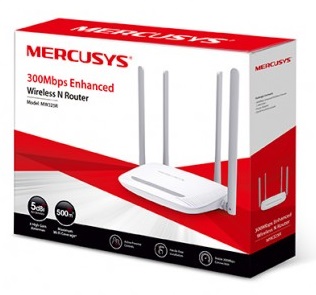 Wi-Fi роутер MERCUSYS MW325R / N300 / Wi-Fi4 / 1WAN+3LAN / 4 external antennas — изображение 4