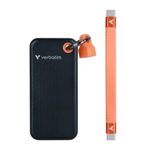 M.2 Внешний SSD Verbatim Pocket / 1TB / USB 3.2 Gen 2 / Black/Orange