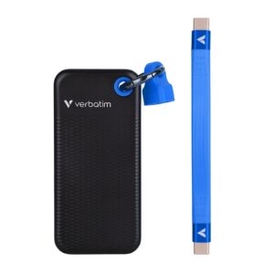 M.2 Внешний SSD Verbatim Pocket / 2TB / USB 3.2 Gen 2 / Black/Blue