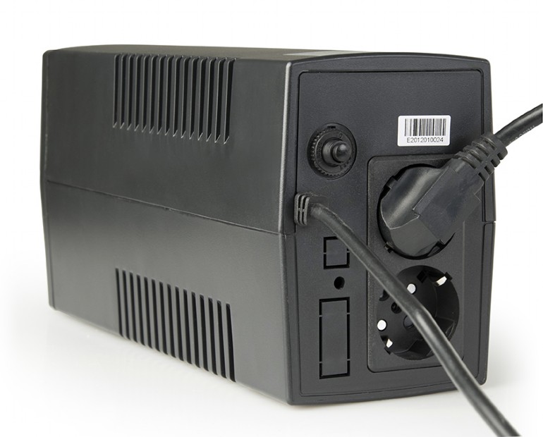 ИБП EnerGenie EG-UPS-B650 / 650VA / 390W / 2 x Schuko sockets / Black — изображение 4