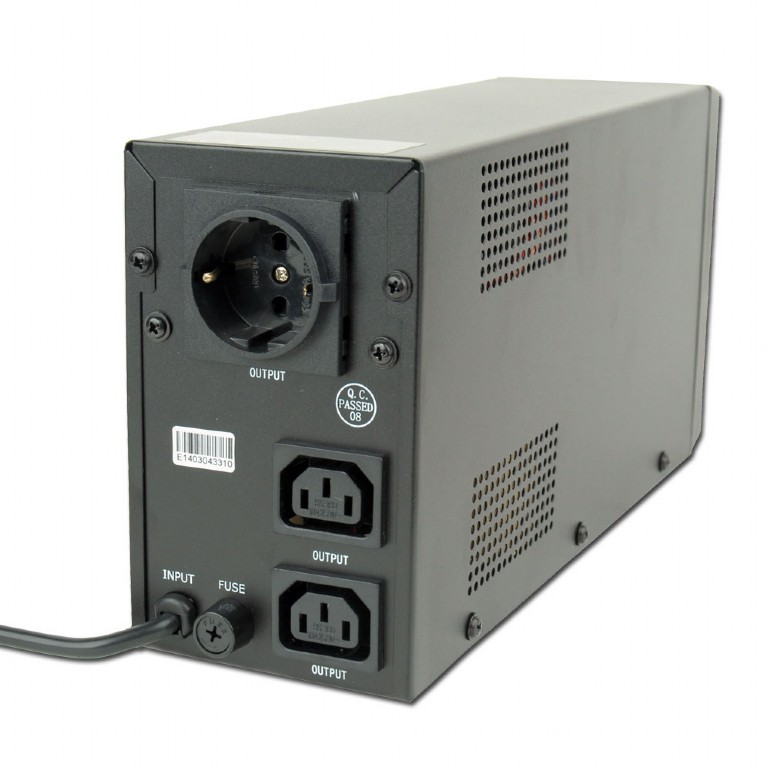 Gembird EnerGenie EG-UPS-031, LCD display, 650VA / 390W, UPS with AVR, Output sockets: 2 pcs x C13, 1 pc Schuko outlets — изображение 3