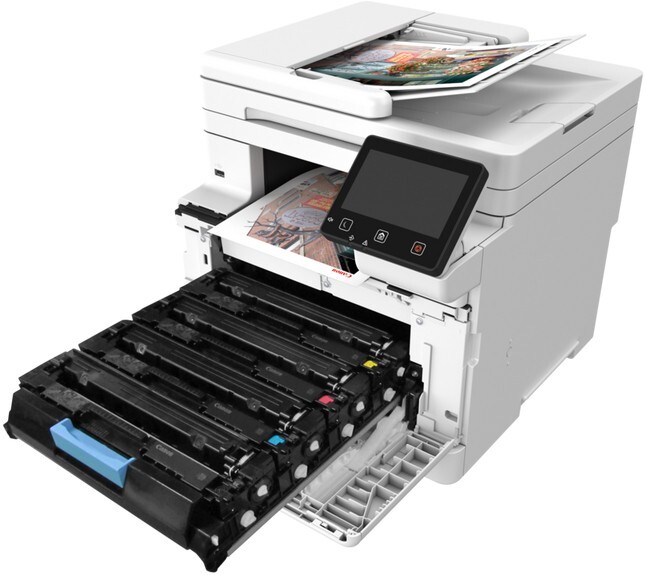 MFD Canon i-Sensys MF664CDW (6928C008), A4, Color Printer/Duplex/Copier/Scanner ADF (50p) 50 im/min., 25/15ppm., Touch LCD 12.7cm, Print 1200x1200dpi, Scan up to 9600dpi, 250p tray, USB 2.0, 100BASE-TX/1000Base-T, 802.11b/g/n, Direct WiFi, CRG 075/075H — изображение 6