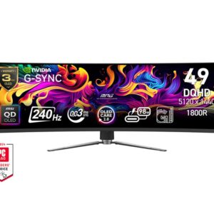 49.0” Монитор MSI MPG 491CQPX QD-OLED/ Curved/ 4K/ 32:9/ 1ms/ 240Hz