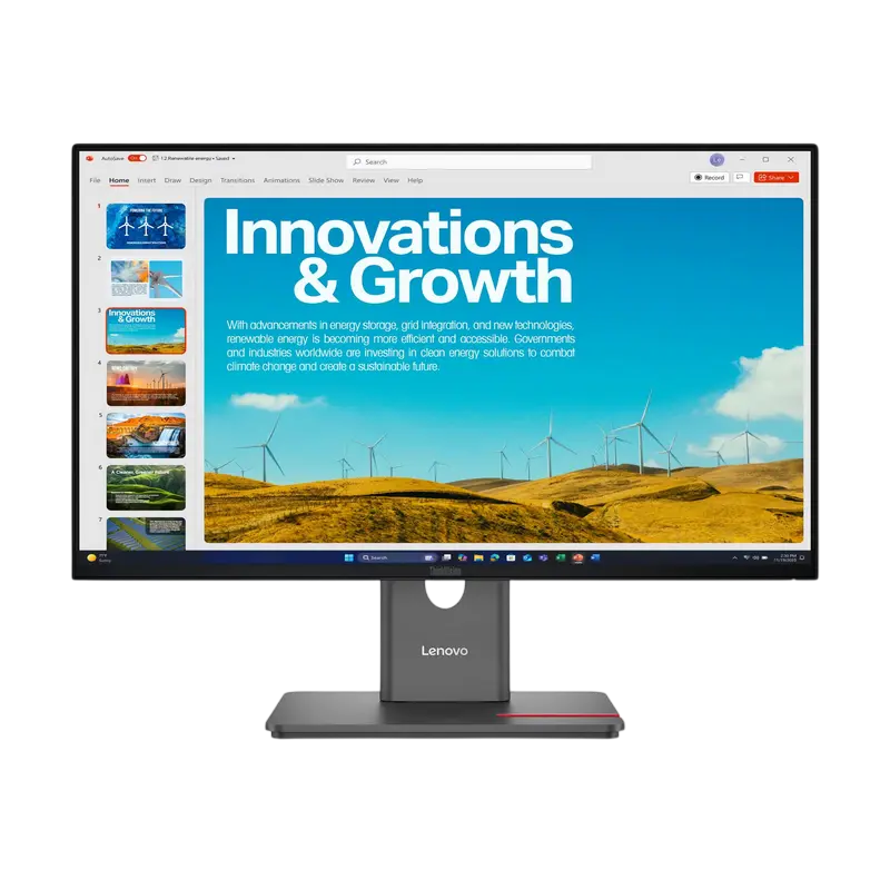 23,8" Монитор Lenovo P24QD-40, IPS 2560x1440 WQHD, Eclipse Black