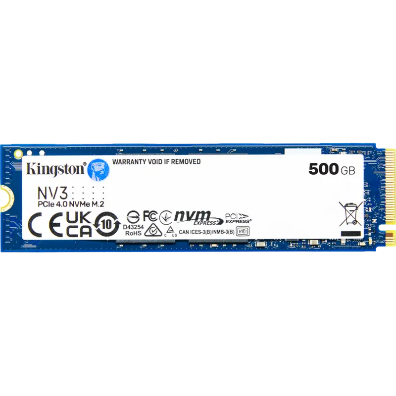 Накопитель SSD Kingston NV3, 500Гб, SNV3S/500G