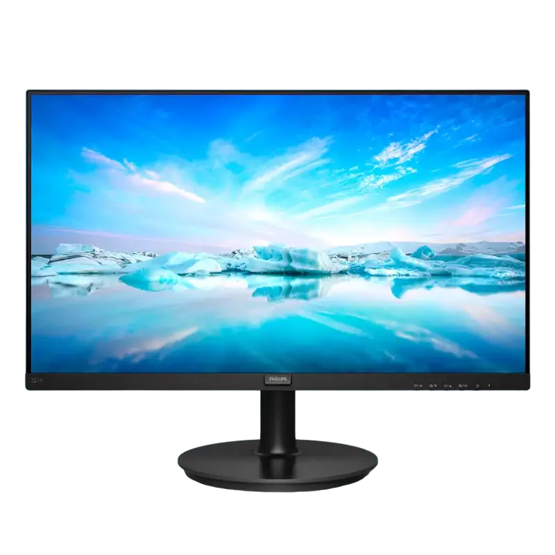 21,5" Монитор PHILIPS 221V8, VA 1920x1080 FHD, Чёрный