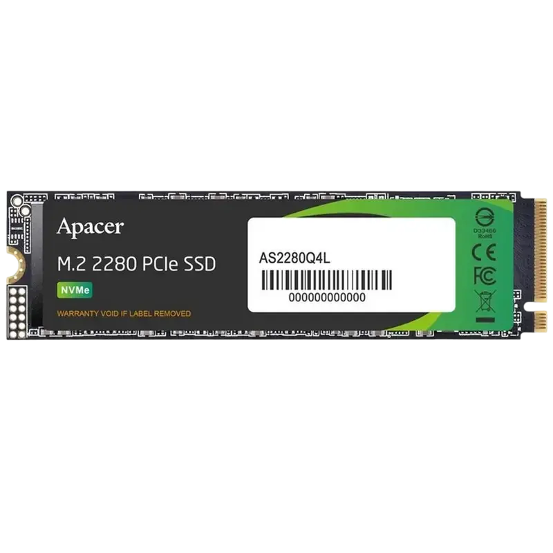 Накопитель SSD Apacer AS2280Q4L, 256Гб, AP256GAS2280Q4L-1