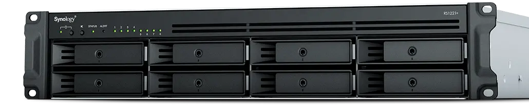 Сетевое хранилище SYNOLOGY RS1221RP+, Чёрный