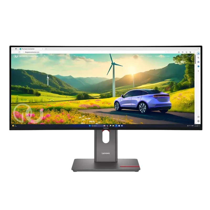 34" Монитор Lenovo P34WD-40, IPS 3440x1440 WQHD, Eclipse Black