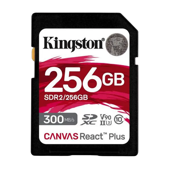 Карта памяти Kingston Canvas React Plus, 256Гб (SDR2/256GB)