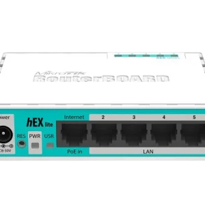 Маршрутизатор MikroTik hEX lite, Белый