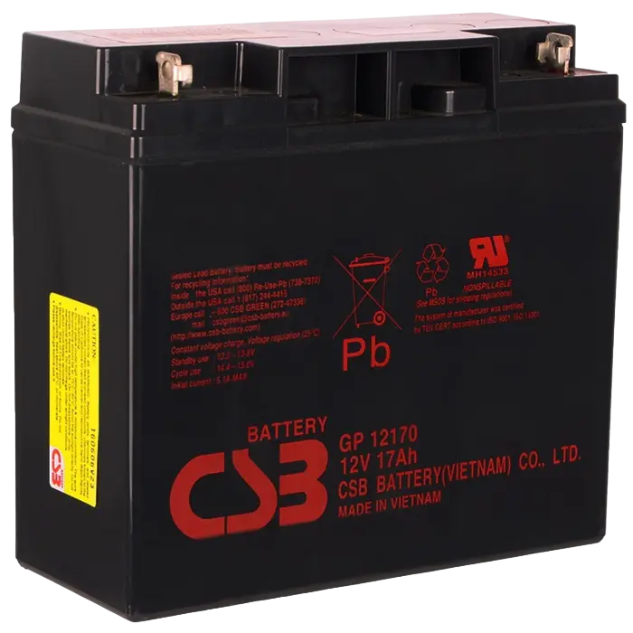 Аккумулятор для резервного питания CSB GP12170B1, 12В 17
