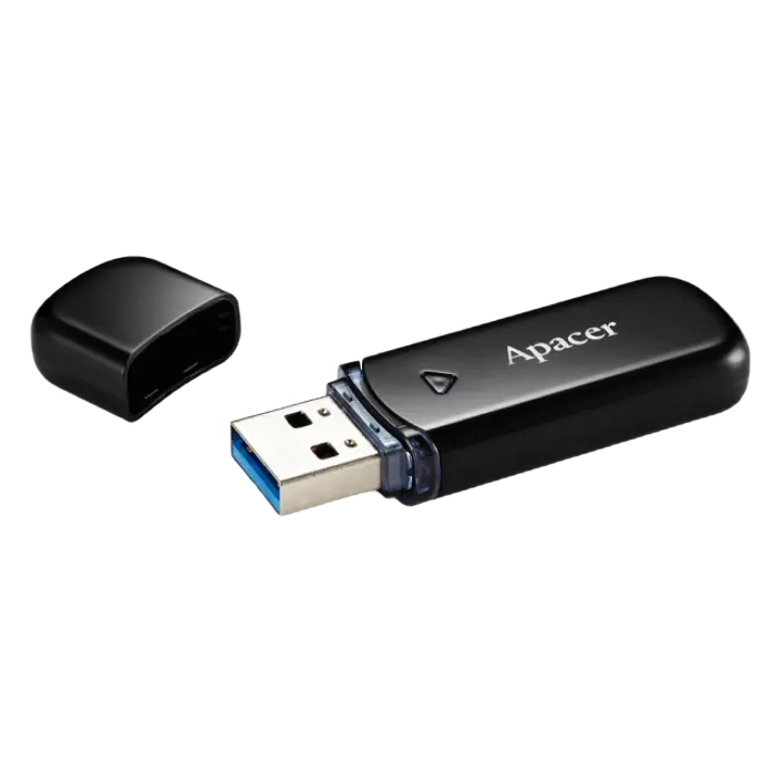 USB Flash накопитель Apacer AH355, 64Гб, Чёрный