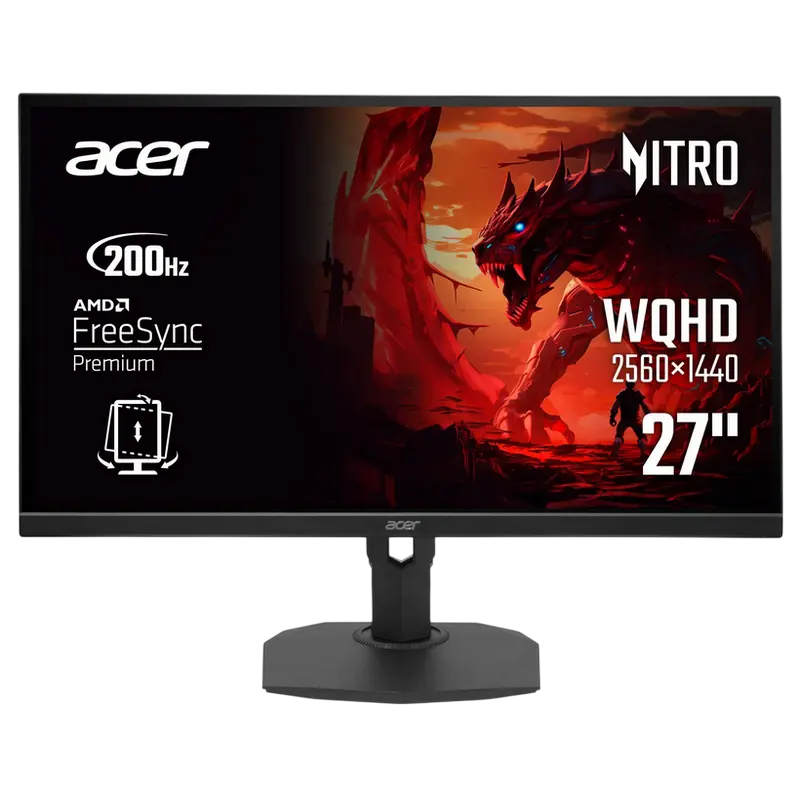 27" Игровой монитор Acer XF273UX1bmiiprx, IPS 2560x1440 WQHD, Чёрный