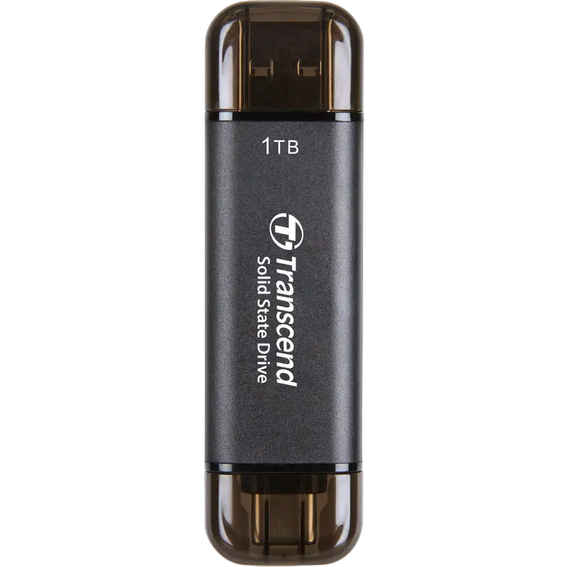 Внешний портативный SSD накопитель Transcend ESD310C, 1 ТБ, Чёрный (TS1TESD310C)