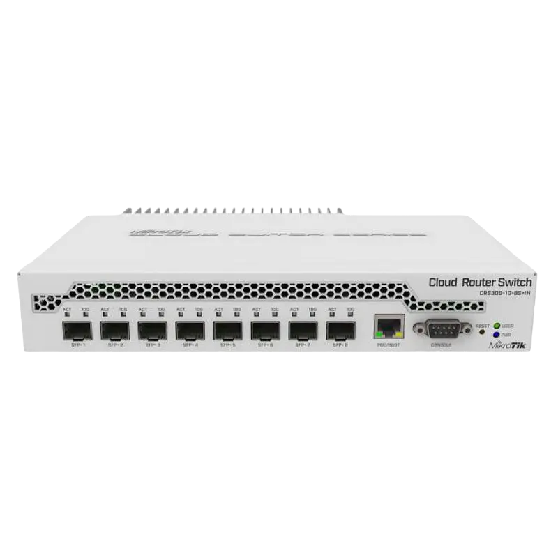 Сетевой коммутатор MikroTik CRS309-1G-8S+IN, Белый