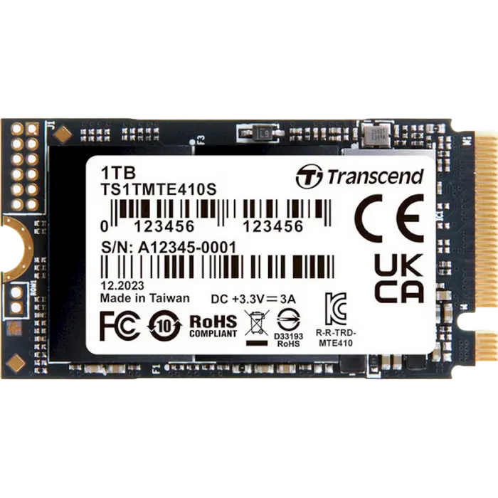 Накопитель SSD Transcend MTE410S, 1024Гб, TS1TMTE410S