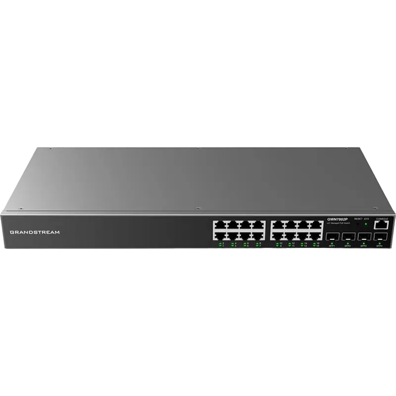 PoE коммутатор Grandstream GWN7802P, IEEE 802.3af/at