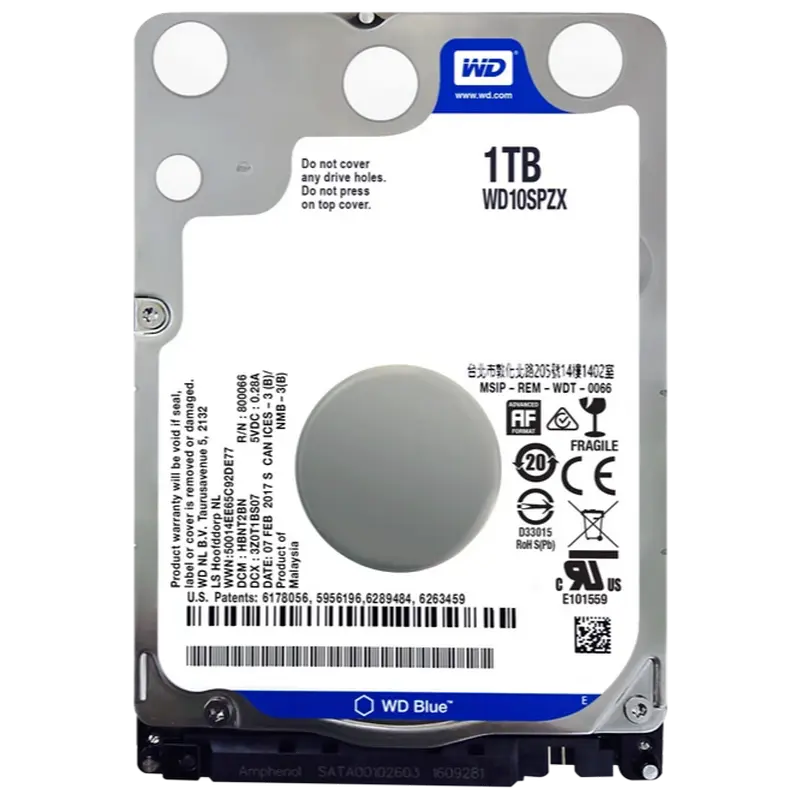 Жесткий диск Western Digital WD Red, 2.5"/7 мм, 1 ТБ
