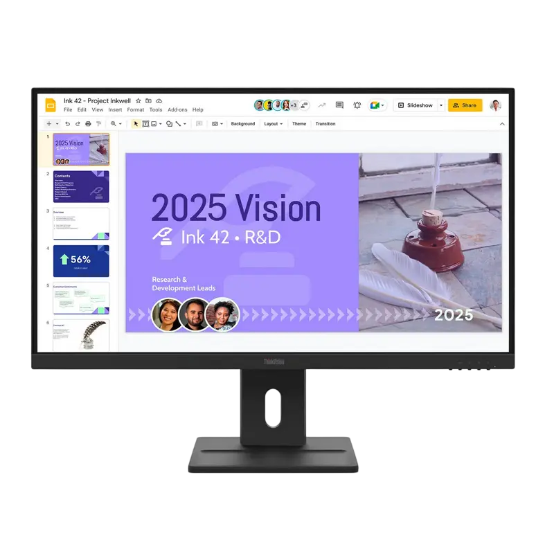 27" LENOVO ThinkVision E27Q-40, Black, IPS 2560x1440