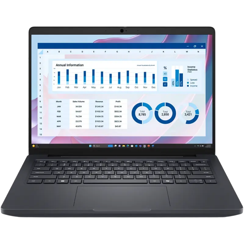 Ноутбук для бизнеса 14" DELL Pro Max 14 MC14255, Magnetite, AMD Ryzen AI 7 PRO 350, 16Гб/512Гб, Windows 11 Pro
