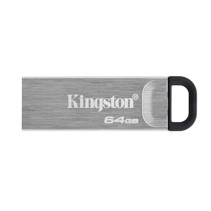USB Flash накопитель Kingston DataTraveler Kyson, 64Гб, Серебристый
