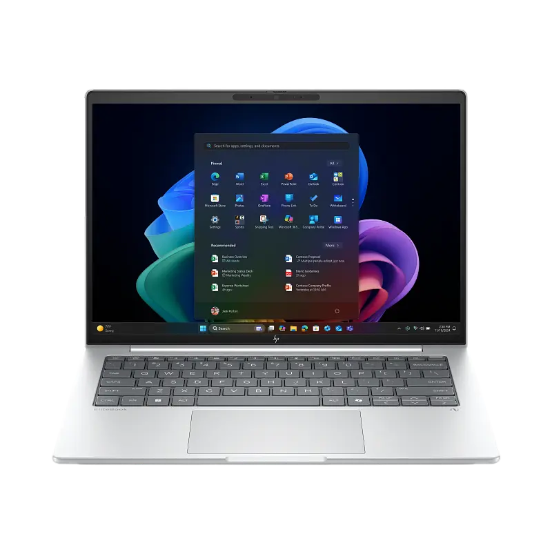 Ноутбук для бизнеса 14" HP EliteBook 8 G1i 14, Glacier Silver, Intel Core Ultra 5 228V, 32Гб/512Гб, FreeDOS
