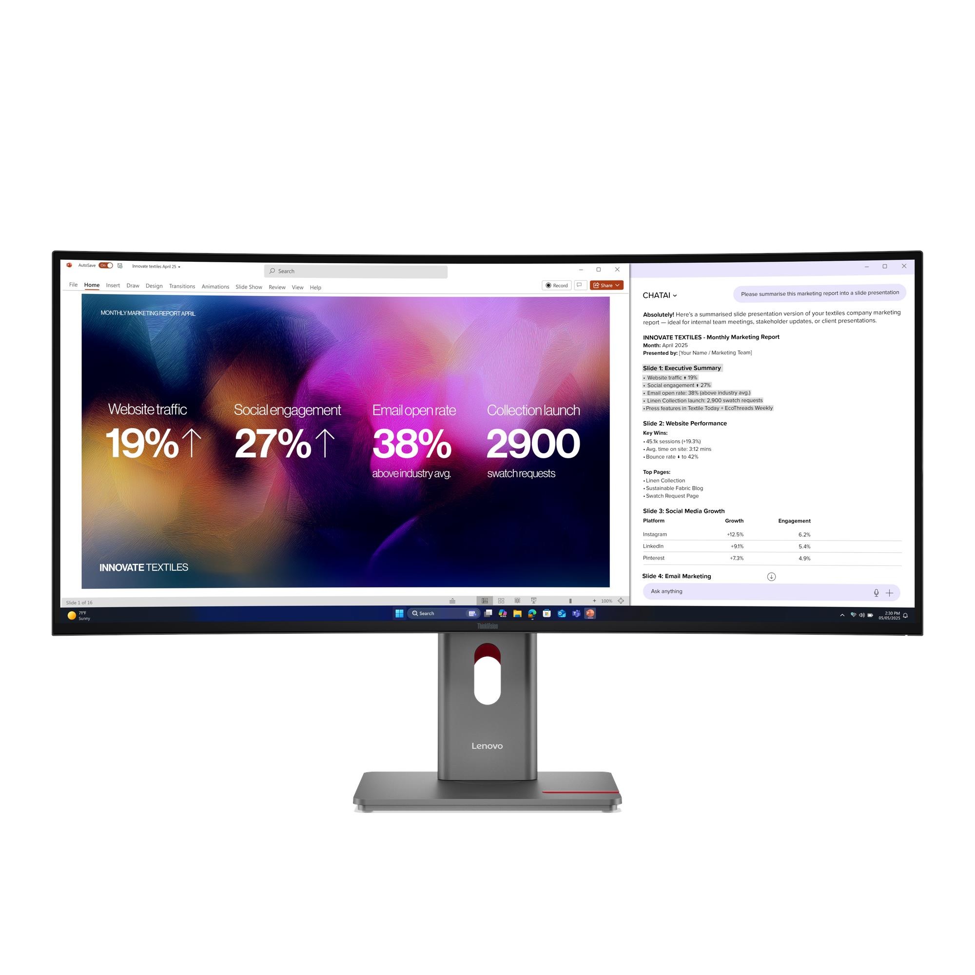 39.7” Монитор Lenovo ThinkVision P40WD-40 /UltraWide/ Curved/ 120Hz/ 21:9