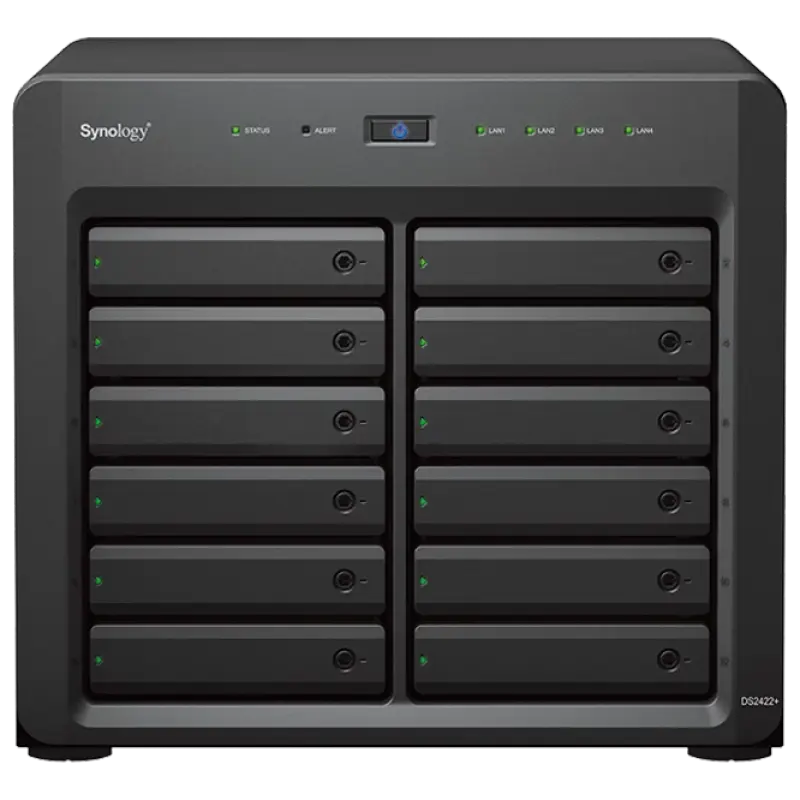 Сетевое хранилище SYNOLOGY DS2422+, Чёрный