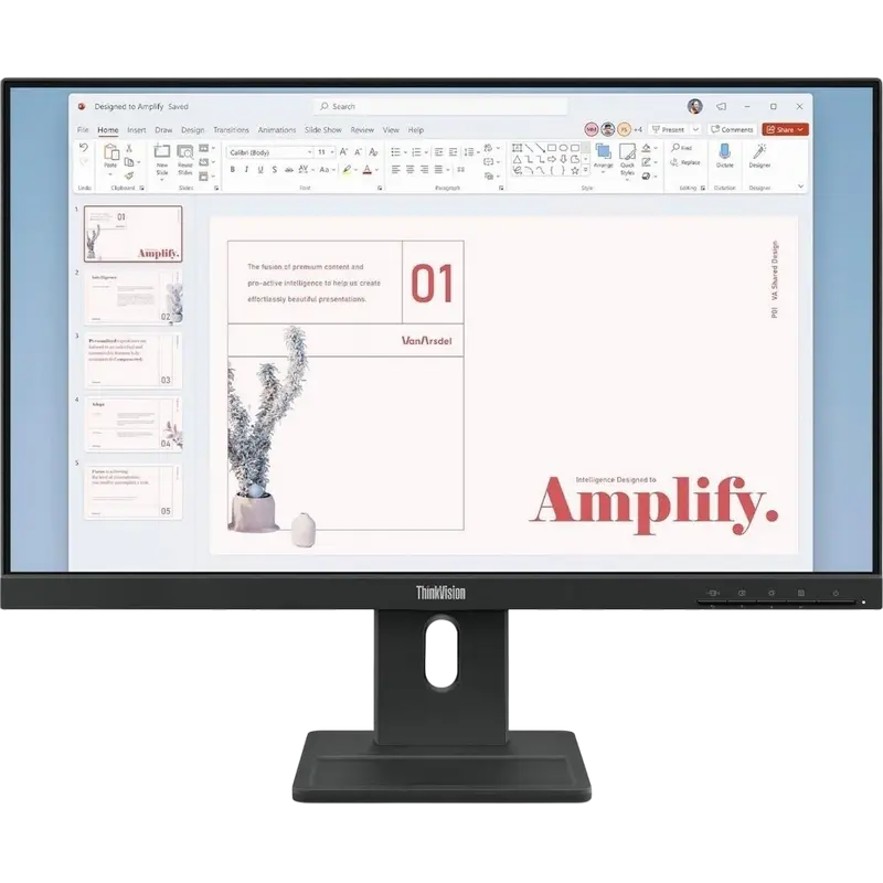 23,8" Монитор Lenovo E24-40, IPS 1920x1080 FHD, Чёрный