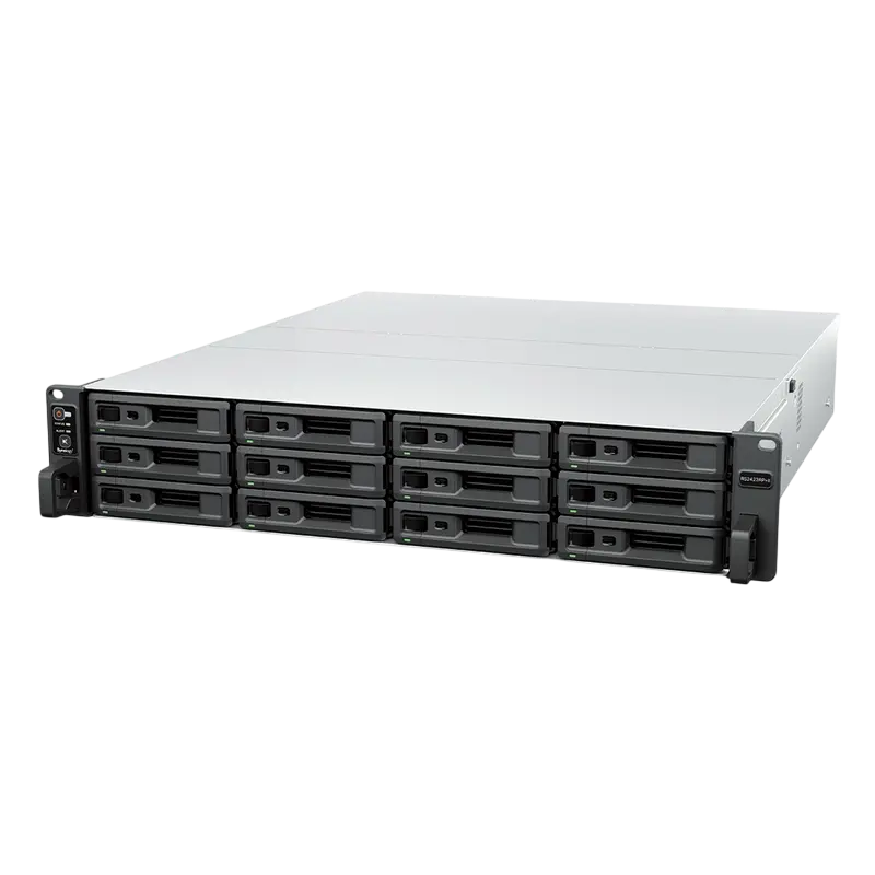 SYNOLOGY «RS2423RP+II»,12-bay, 4-core AMD Ryzen 3.35-3.6Ghz, 8Gb*1+1Slot,…