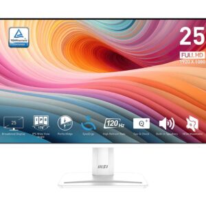 24.5” Монитор MSI PRO MP251W E2/ 1ms/ 120Hz/ White