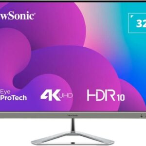 31.5” Монитор VIEWSONIC VX3276-4K-MHD-2 / 4K / 4ms / Silver/Black