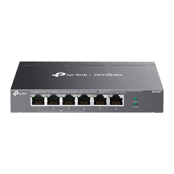 Коммутатор TP-LINK DS106P / 6 port  / 100Mbps