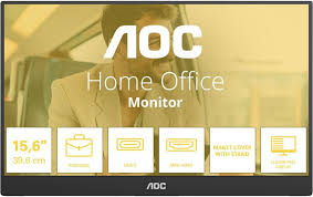 15.6” Монитор AOC 16T20E2 / Portable / 4ms/ Black