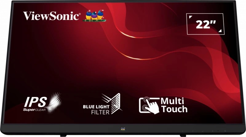 22” Портативный сенсорный монитор VIEWSONIC TD1655 / 5ms / Black