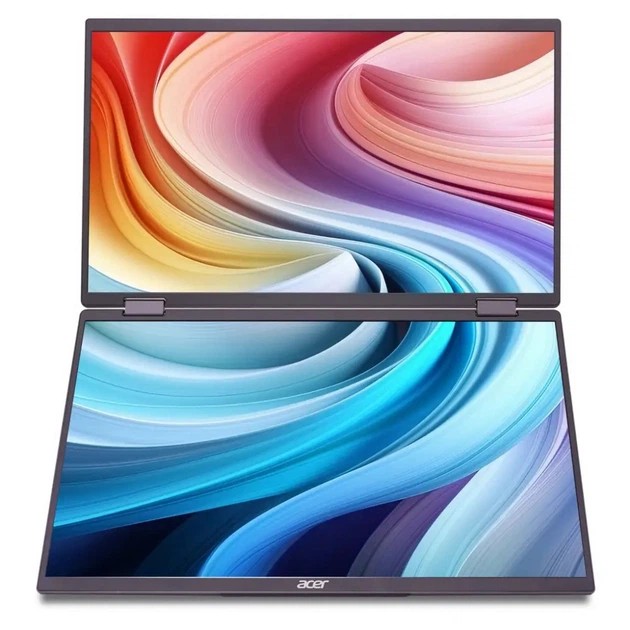 15.6” Двойной портативный монитор ACER PM161QB / 2xFHD/ 4ms / Black