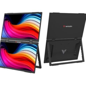 15.6” Двойной портативный монитор VERBATIM DUAL / 2xFHD/ 4ms / Black