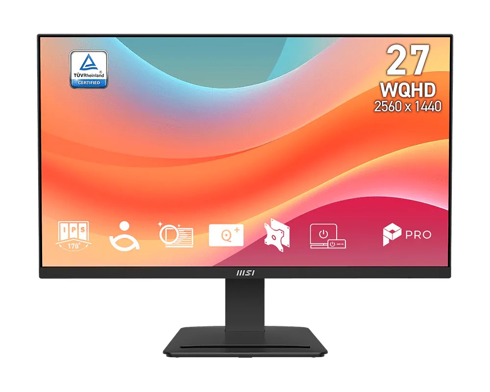 27.0” Монитор MSI PRO MP273Q E7/ QHD/ 1ms/ 75Hz