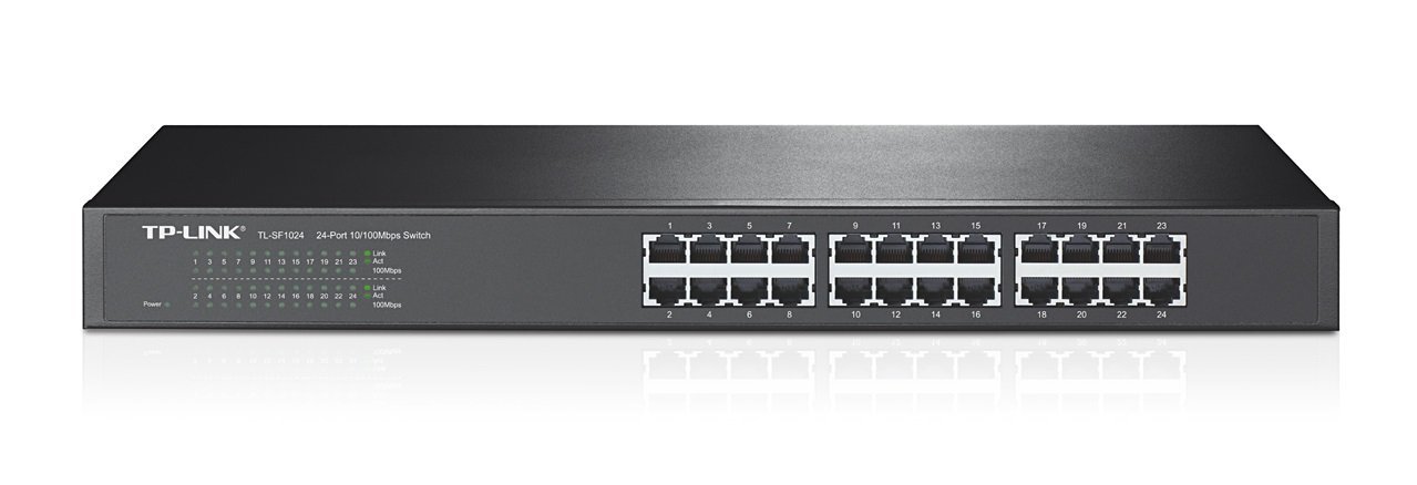 Коммутатор TP-LINK TL-SF1024 / 24 port / 100Mb / RJ45 / 1U 19-inch rack-mountable steel case
