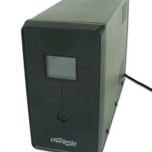 Gembird EnerGenie EG-UPS-033, LCD display, 1200VA / 720W, UPS with AVR, Output sockets: 3 pcs x C13, 2 pc Schuko outlets, USB port