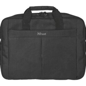 Trust NB bag 16” Primo Carry, large main compartment (385 x 315 mm) to fit most laptops with screens up to 16”, Zippered front compartment for charger, smartphone, wallet etc, Black