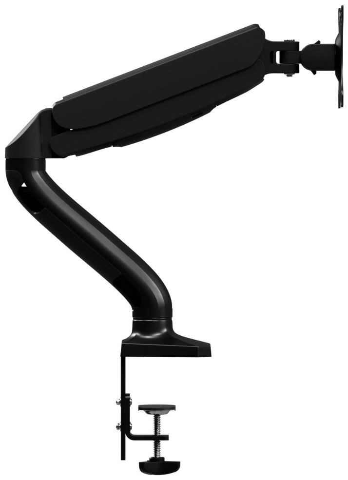 Arm for 1 monitors 13”-31.5” - AOC AS110D0 Black, Desk Clamp/Grommet, Aluminum structure, Gas spring, Height adjustment, Max.Load: 2-9kg, Tilt: '-90°~+85°, Swivel:180°, Rotation:360°, Hidden cable management, VESA 75/100 — изображение 3