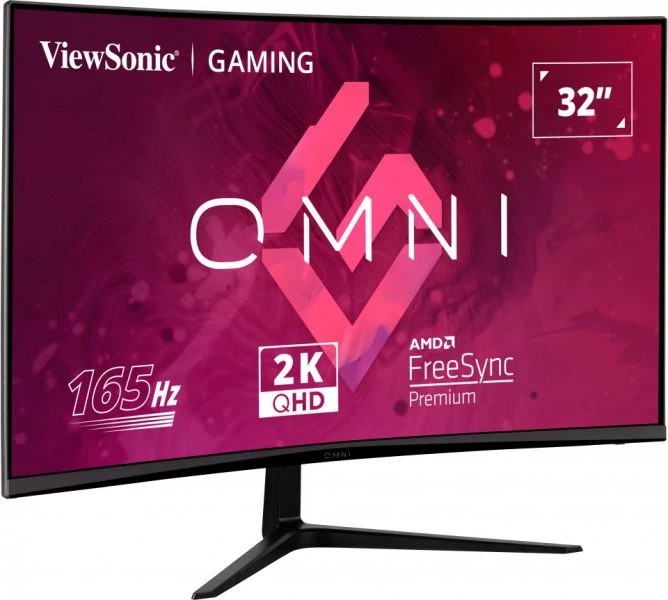 31.5” Игровой Монитор VIEWSONIC VX3218C-2K / 2K / Curved / 1ms / 165Hz / Black — изображение 3